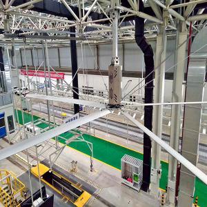 ventilateurs de plafond industriels de boîte de vitesse d'atelier 24ft